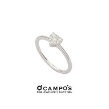 Load image into Gallery viewer, Countess Illusion Diamond Ring -  White Gold
