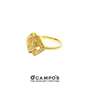 Audrey Diamond Ring - Yellow Gold