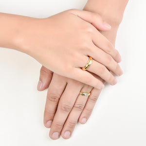 Amore 14K Yellow Gold Wedding Rings with Diamiond Philippines | Ocampo's Fine Jewellery