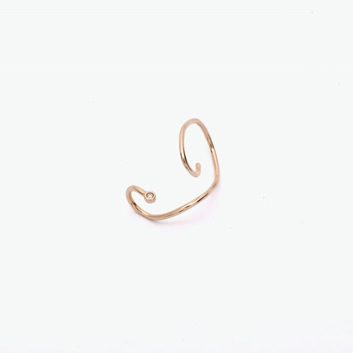 Etsuko 10k Yellow Gold Diamond Ear Cuff | Ocampo's Fine Jewellery