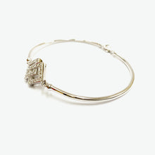 Load image into Gallery viewer, Audrey 14K White Gold Bangle Bracelet with Diamond | Ocampo&#39;s Fine Jewellery
