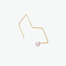 Load image into Gallery viewer, Chitose 10k Yellow Gold Drop Stud Earrings with Pearl  | Ocampo&#39;s Fine Jewellery
