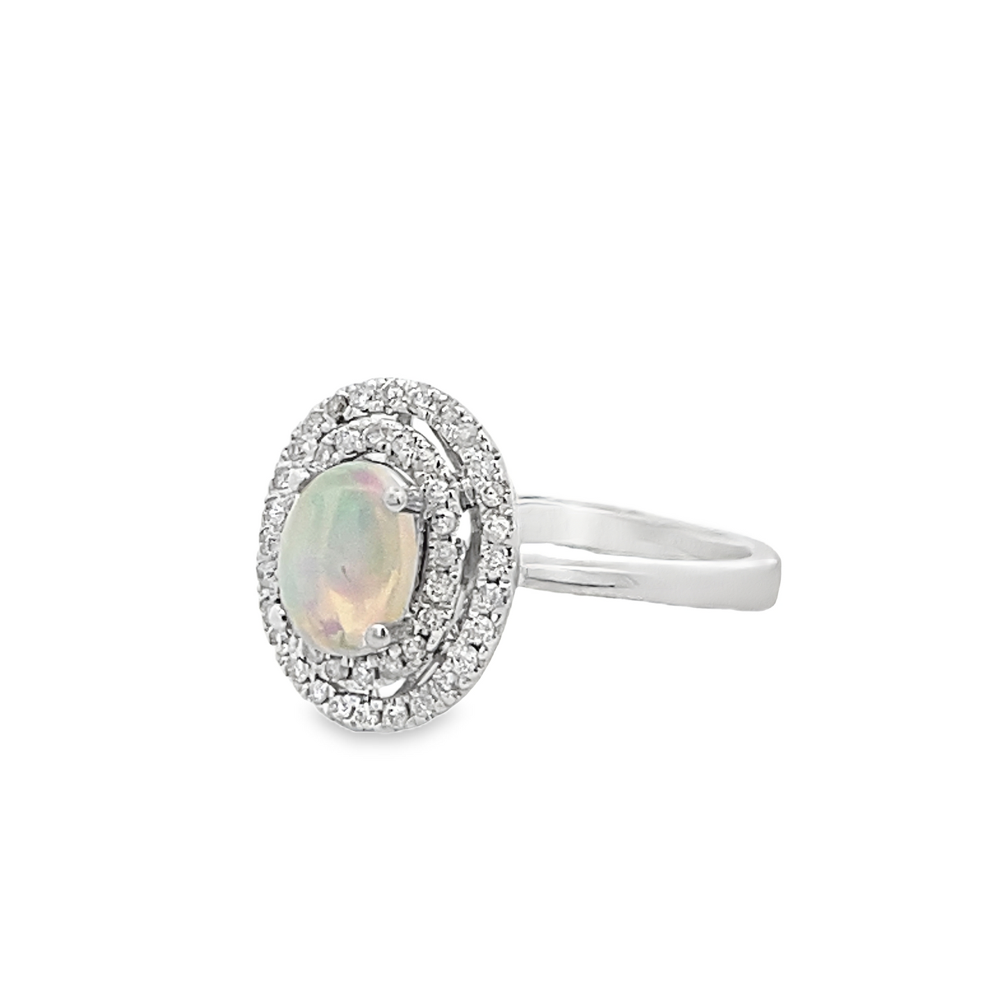 Levie Halo Opal Ring