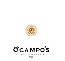Load image into Gallery viewer, Earnut 18K Yellow Gold With Silicon Backing

