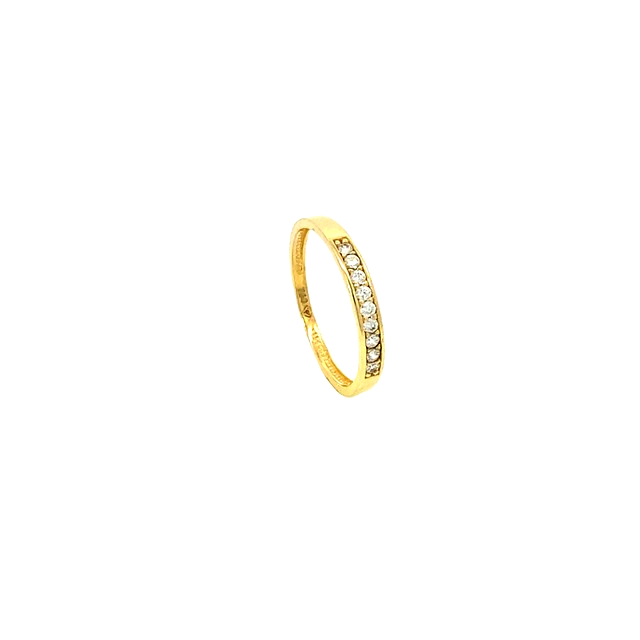 Maura Cubic Zirconia Half Eternity Ring