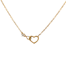 Load image into Gallery viewer, OCAMPOS FINE JEWELLERY 14K YELLOW GOLD WITH INFINITY AND HEART PENDANT

