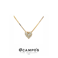Load image into Gallery viewer, OCAMPOS FINE JEWELLERY 14K YELLOW GOLD HEART ILLUSION PENDANT

