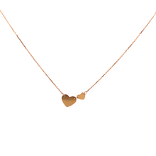 Load image into Gallery viewer, OCAMPOS FINE JEWELLERY HANNAH NECKLACE 14K YELLOW GOLD CHAIN 2HEART PRMA
