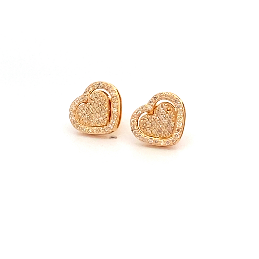 Pia Heart Detachable Earrings