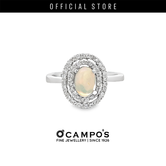 LEVIE HALO OPAL RING