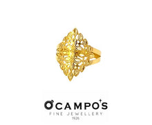 Load image into Gallery viewer, OCAMPOS FINE JEWELLERY ALEXIS RING 8K YELLOW GOLD GEOMETRIC SHAPE DCUT DS
