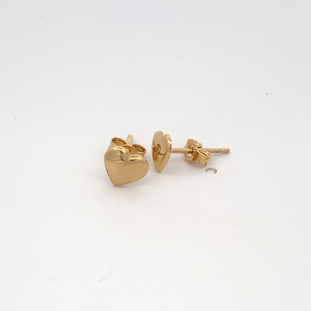 Veronica Heart Stud Earrings