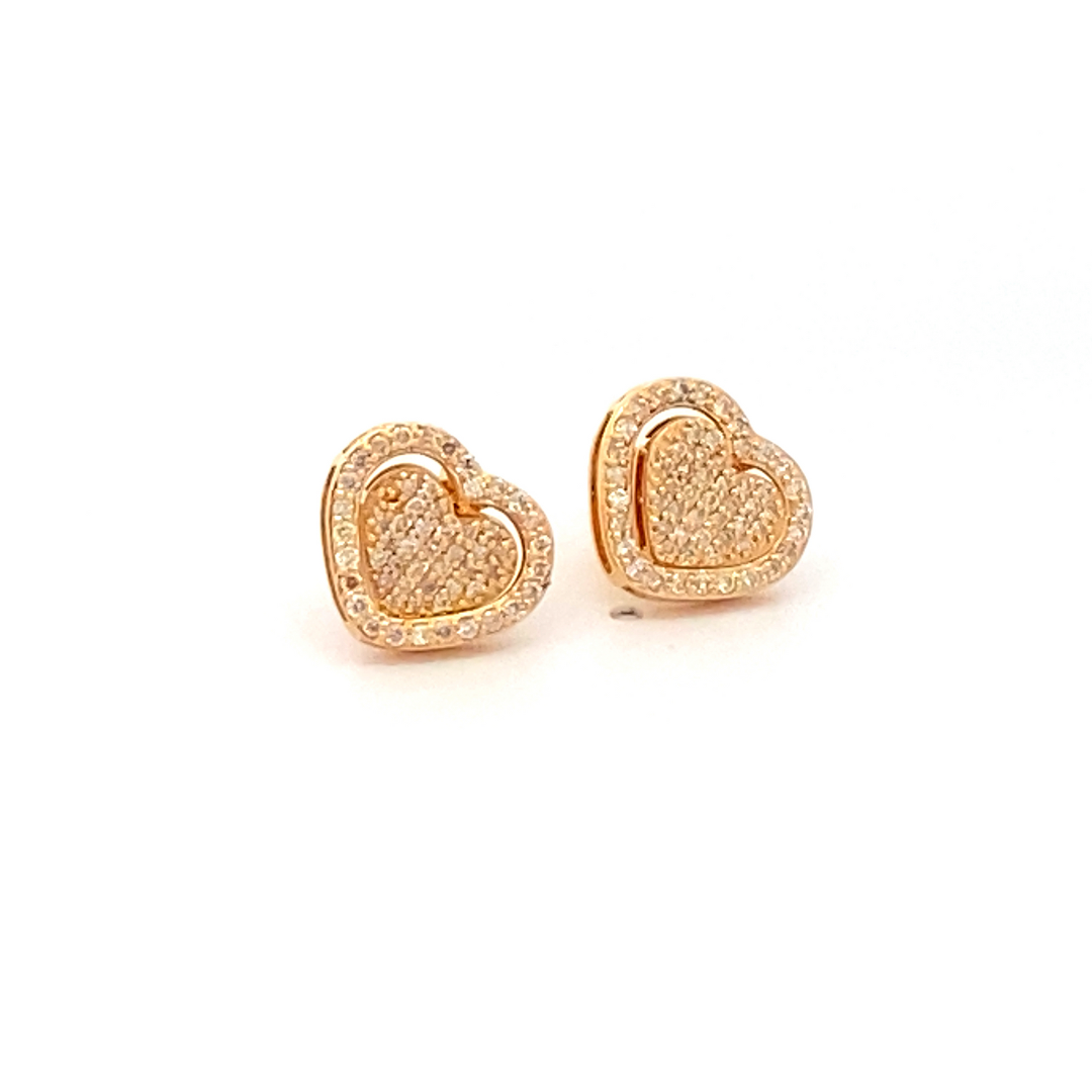 Pia Heart Detachable Earrings