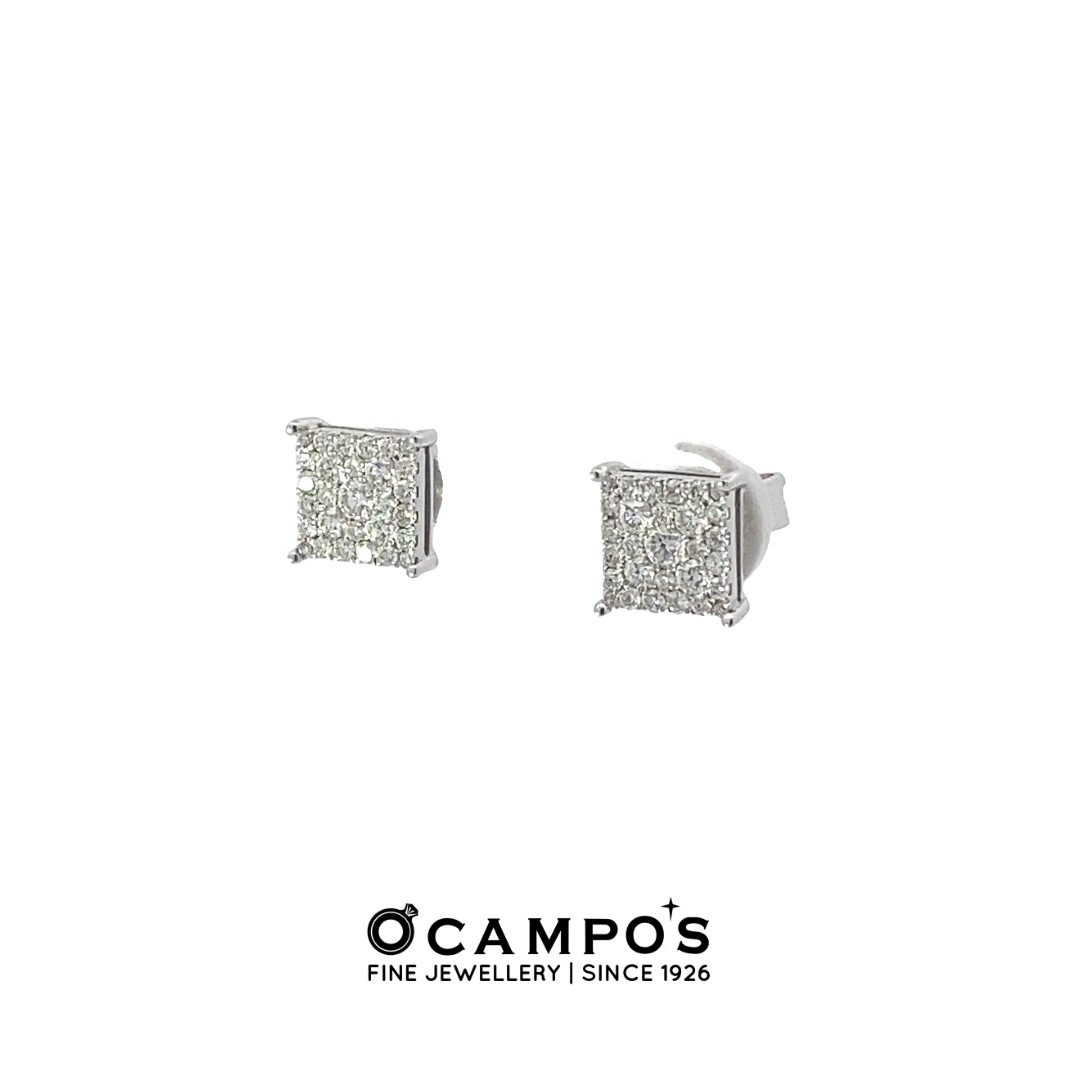 Dutches Earrings White Gold