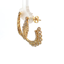 Load image into Gallery viewer, CARNATION YELLOW GOLD EARRINGS
