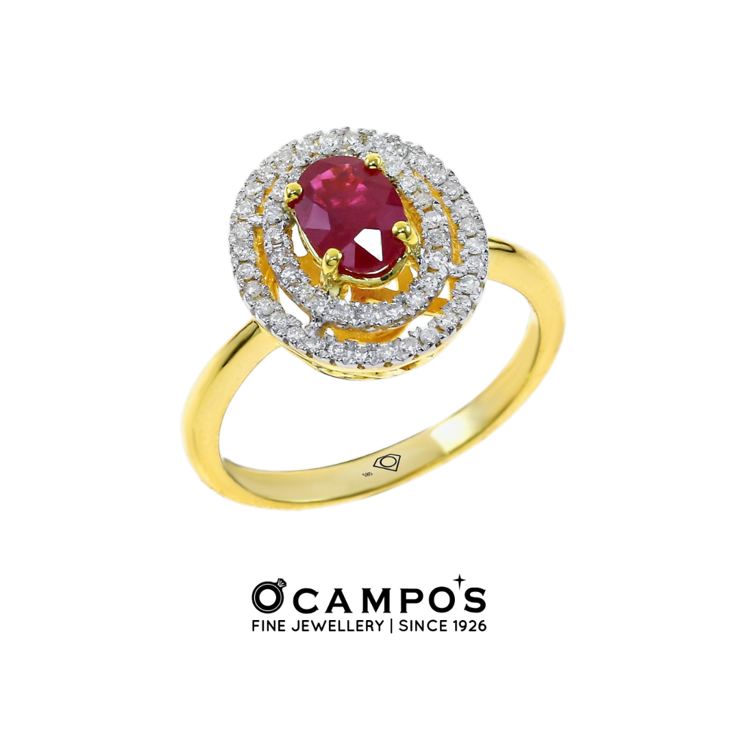 Ruby Celeste Ring - Yellow Gold