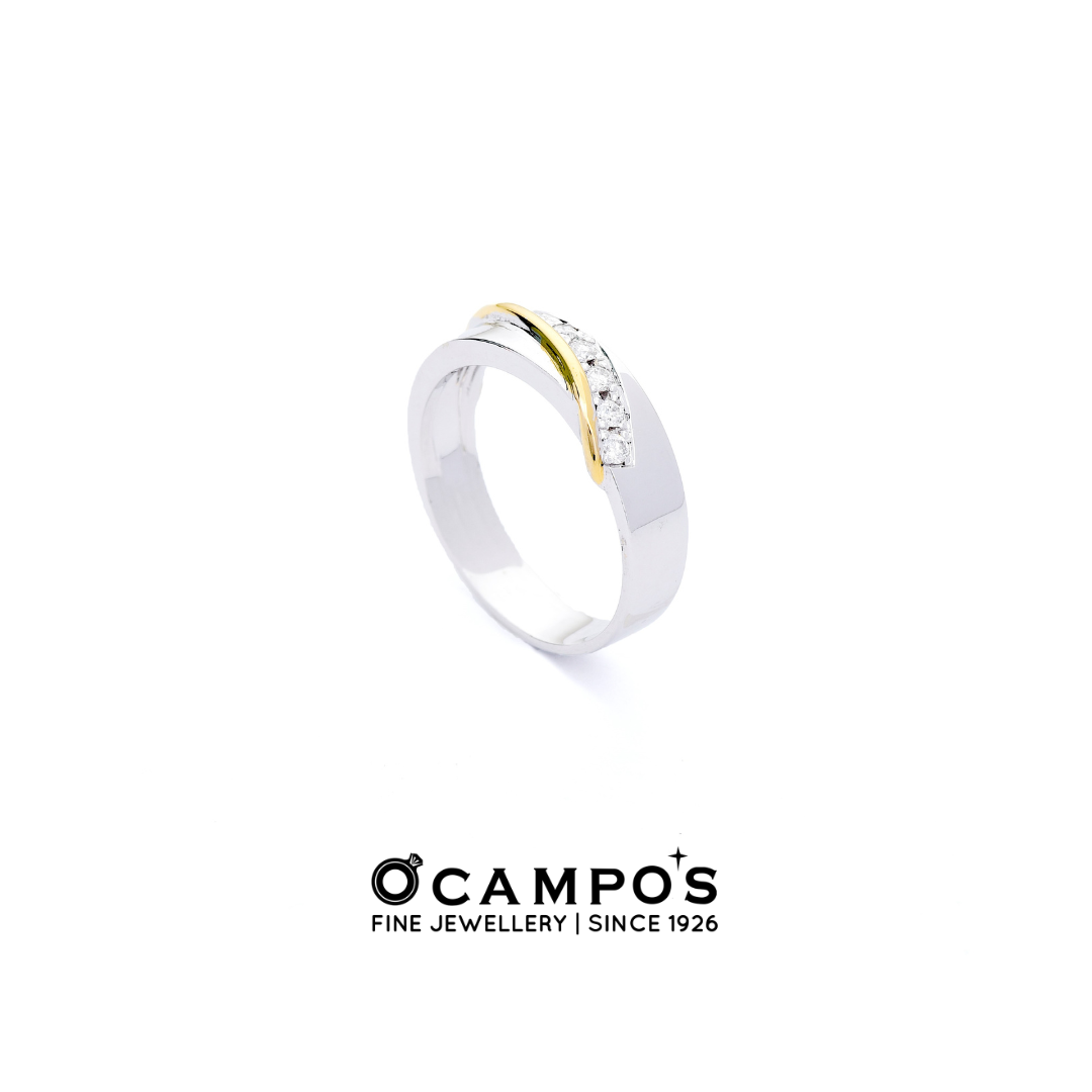 Amala Wedding Rings Two tone