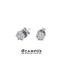 Load image into Gallery viewer, Rosa Diamond Earrings X1 - White Gold
