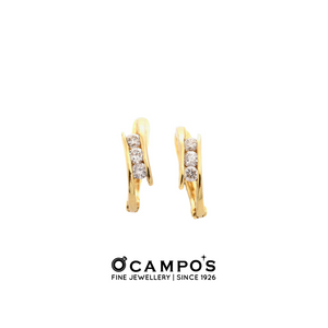Emilia Diamond Earrings - Yellow Gold