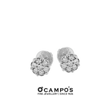Load image into Gallery viewer, Rosa Diamond Earrings - White Gold
