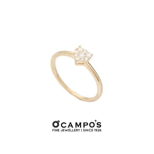 Countess Illusion Diamond Ring - Yellow Gold