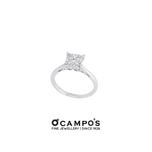 Load image into Gallery viewer, Duchess Illusion Diamond Ring - White Gold
