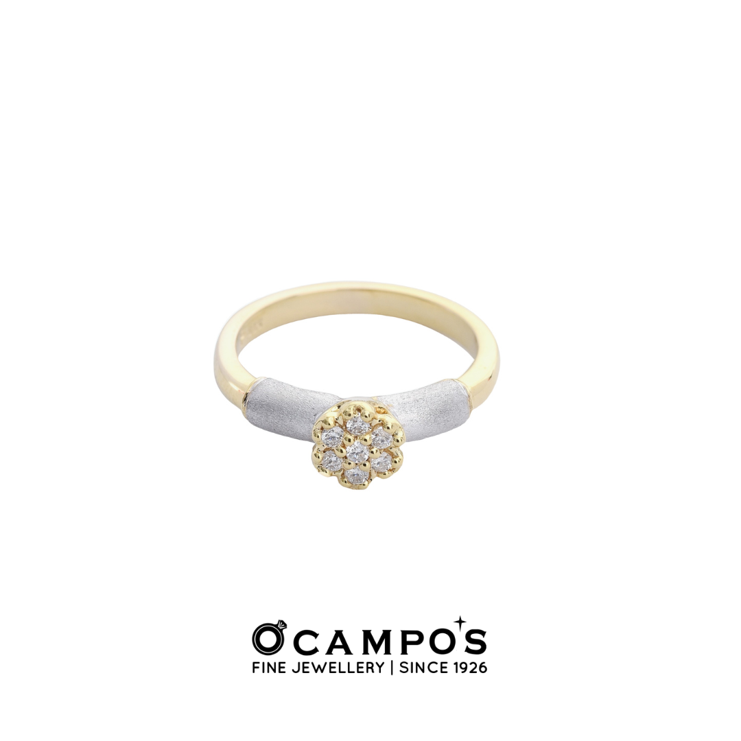 Dahlia Diamond Ring - Yellow Gold