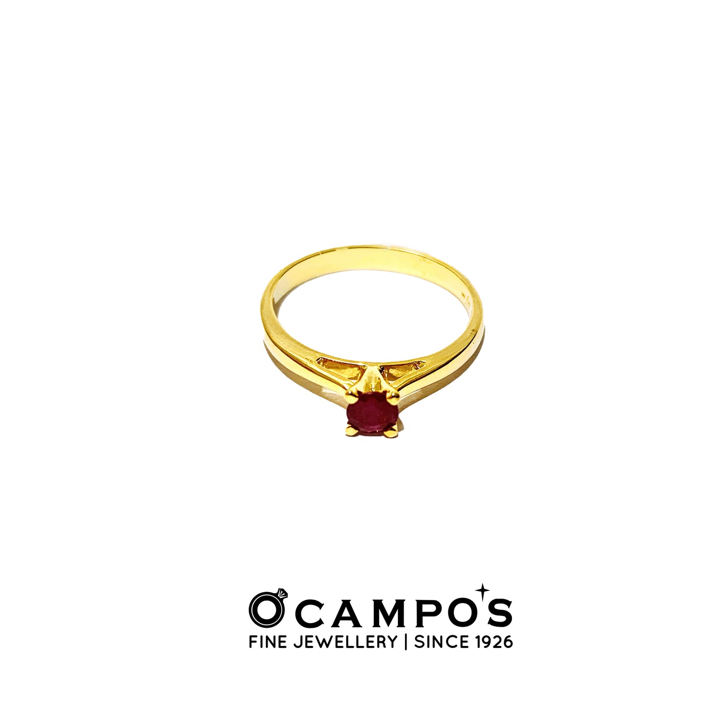 RUBY YELLOW GOLD RING