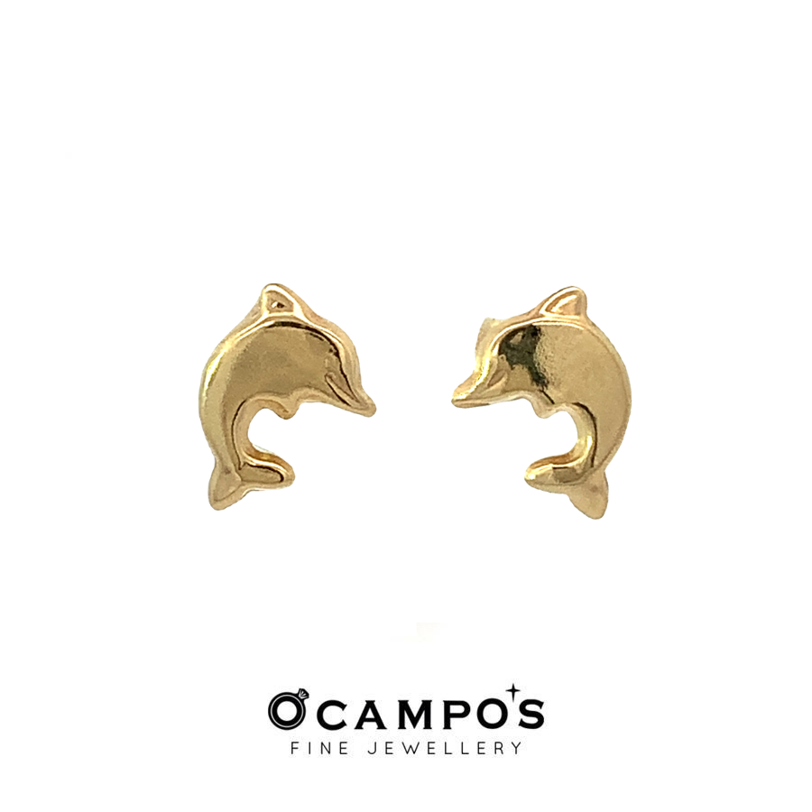 Delphy Dolphin Stud Earrings