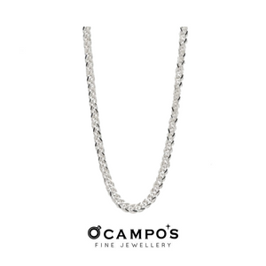 Foxtail Chain White Gold