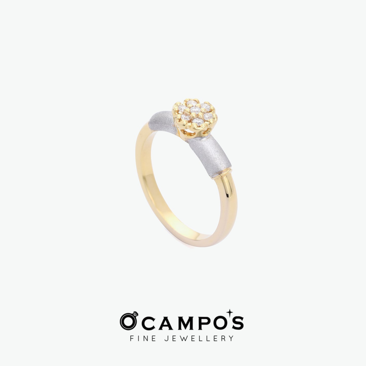 Dahlia Diamond Ring - Yellow Gold