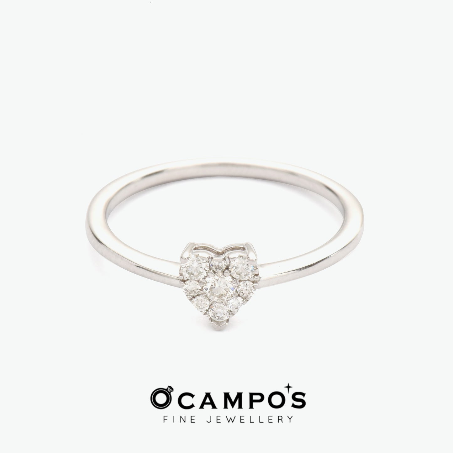 Countess Illusion Diamond Ring -  White Gold