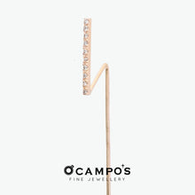 Load image into Gallery viewer, Ocampo&#39;s Fine Jewellery 10K Nami Yellow Gold Slide Diamond Earring (Sold as Single Earrings)
