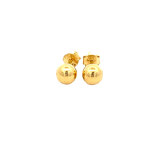 Load image into Gallery viewer, OCAMPOS FINE JEWELLERY ERIEN STUD EARRINGS 18K YELLOW GOLD BALLS PLAIN DS (SOLD PER PIECE)
