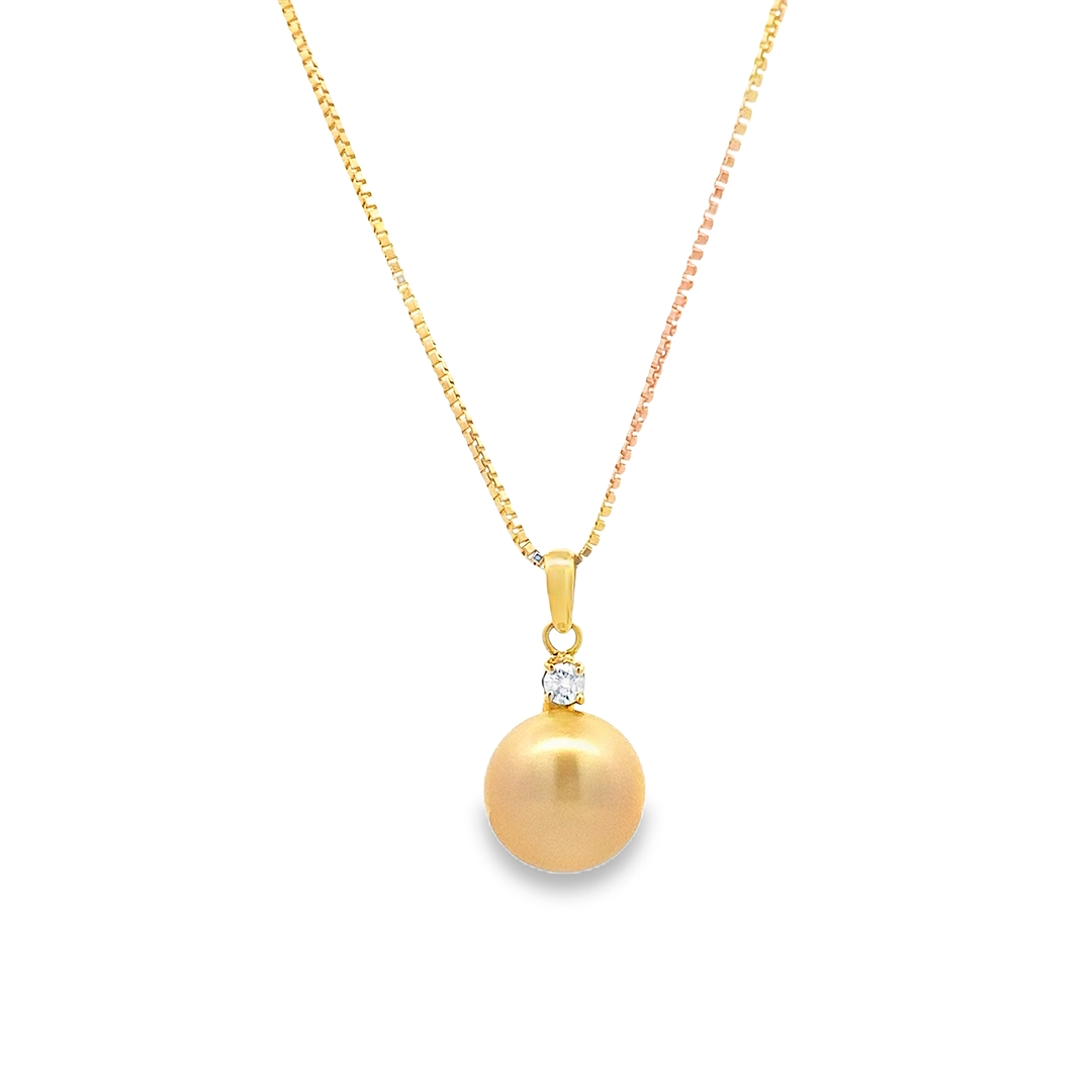 Clara Champagne South Sea Pearl Pendant