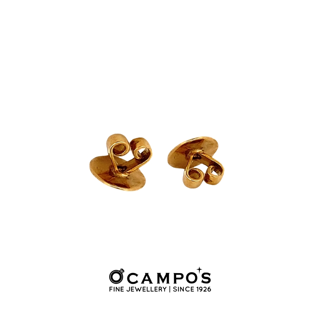 Earnut 14Karat Yellow Gold Thick 0.9G (Per Piece)