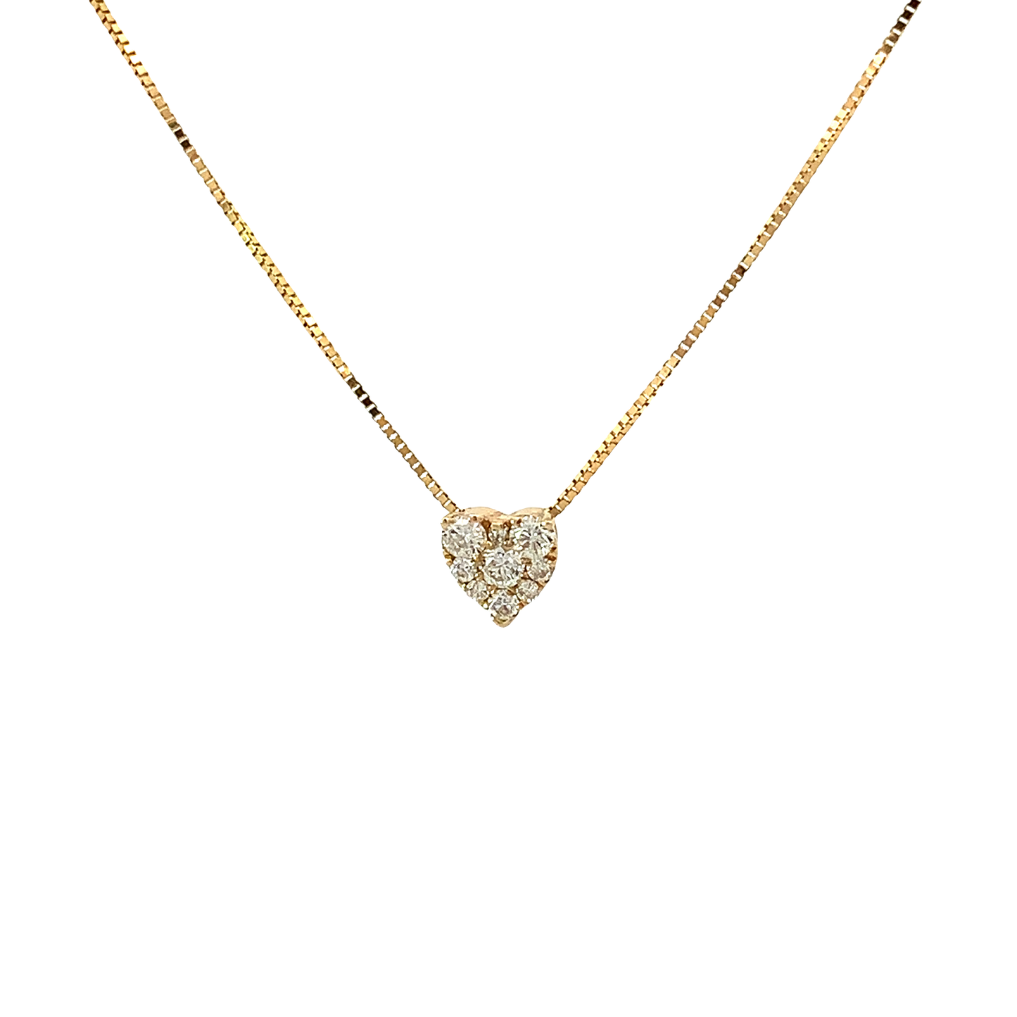 Countess Illusion Diamond Pendant - Yellow Gold