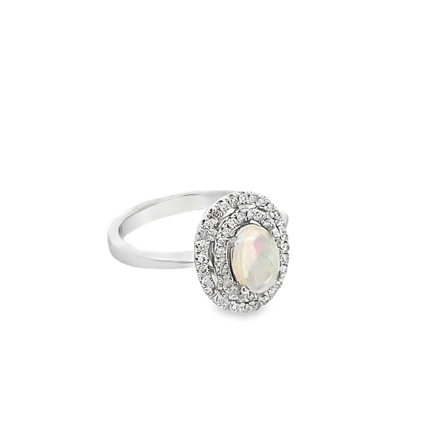 Levie Halo Opal Ring