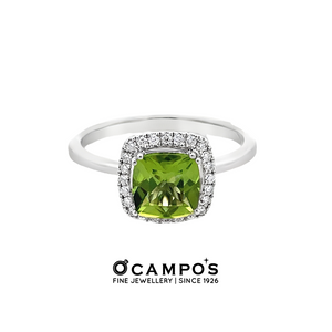 Briana Cushion Peridot Ring