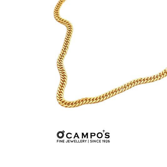 Curb Style Men's Chain - Yellow Gold