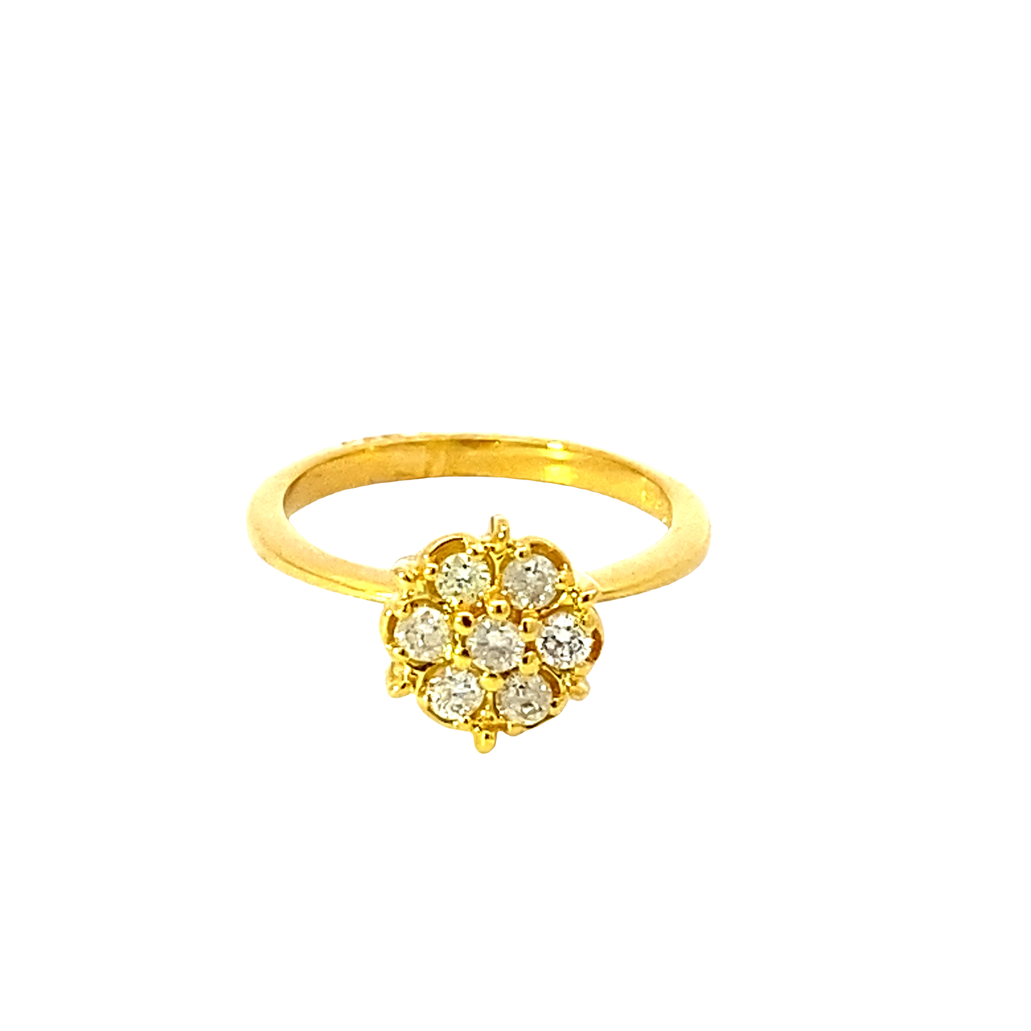 Rosa Diamond Ring - Yellow Gold