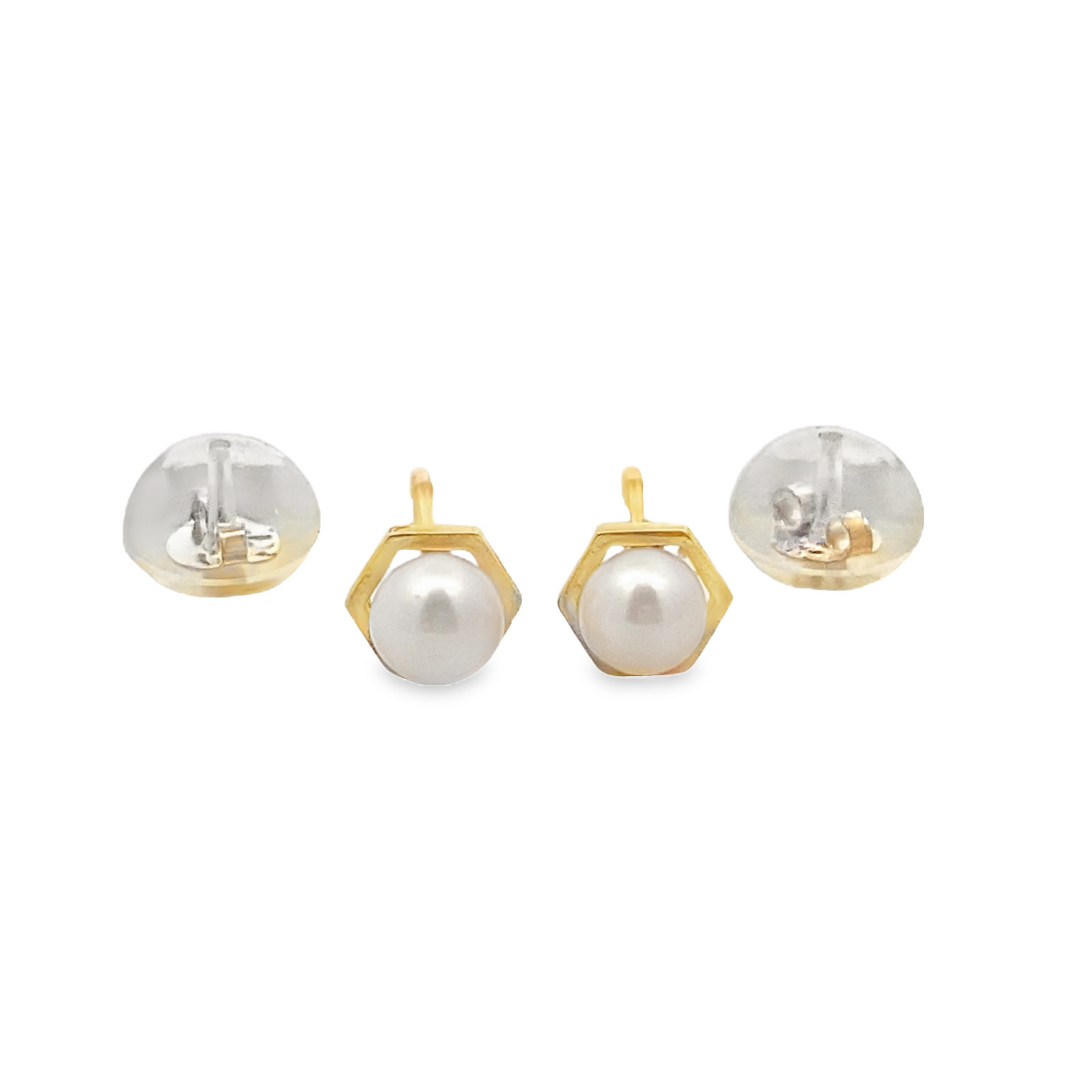 Shane Stud Pearl Earrings