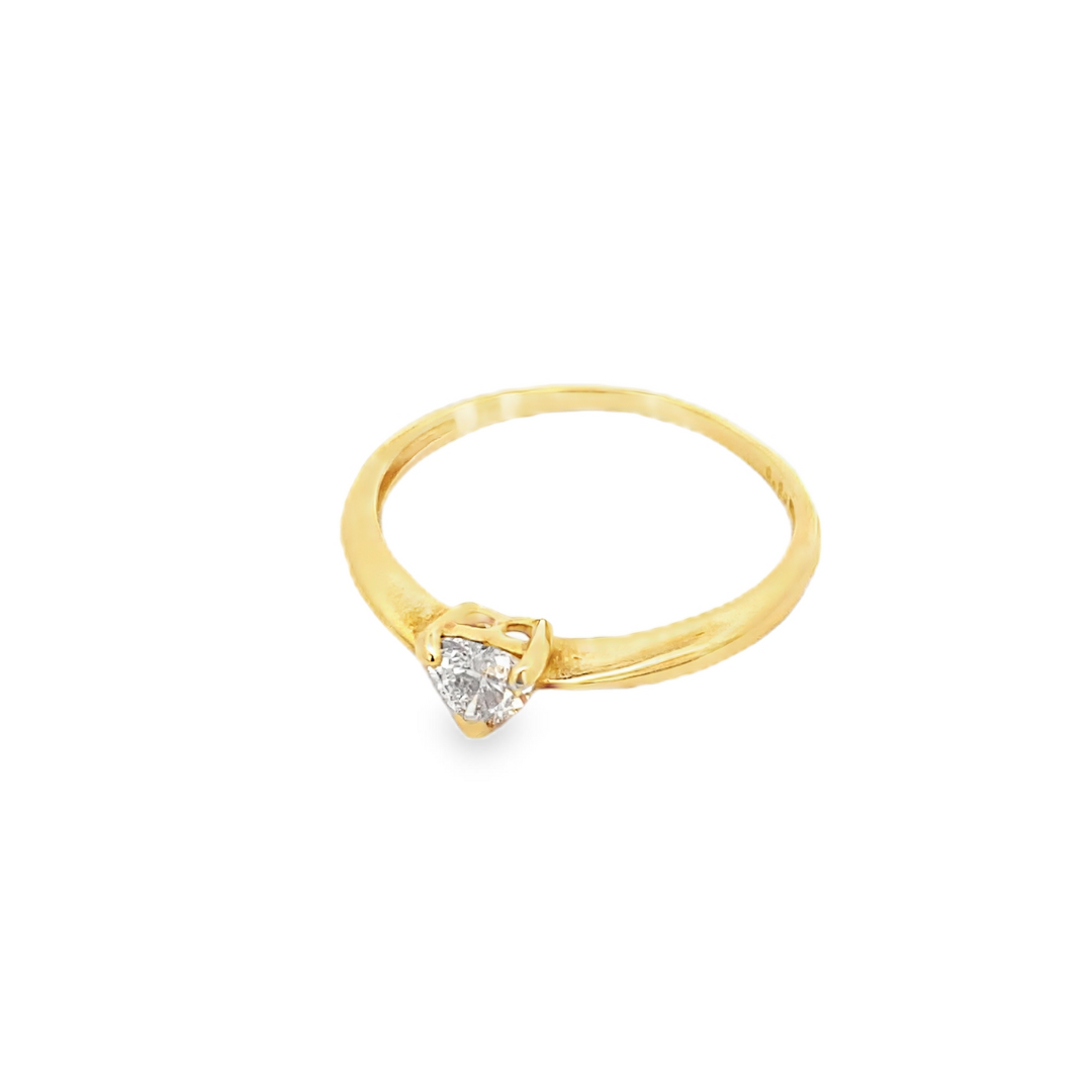 SOLITAIRE HEART CUT DIAMOND RING