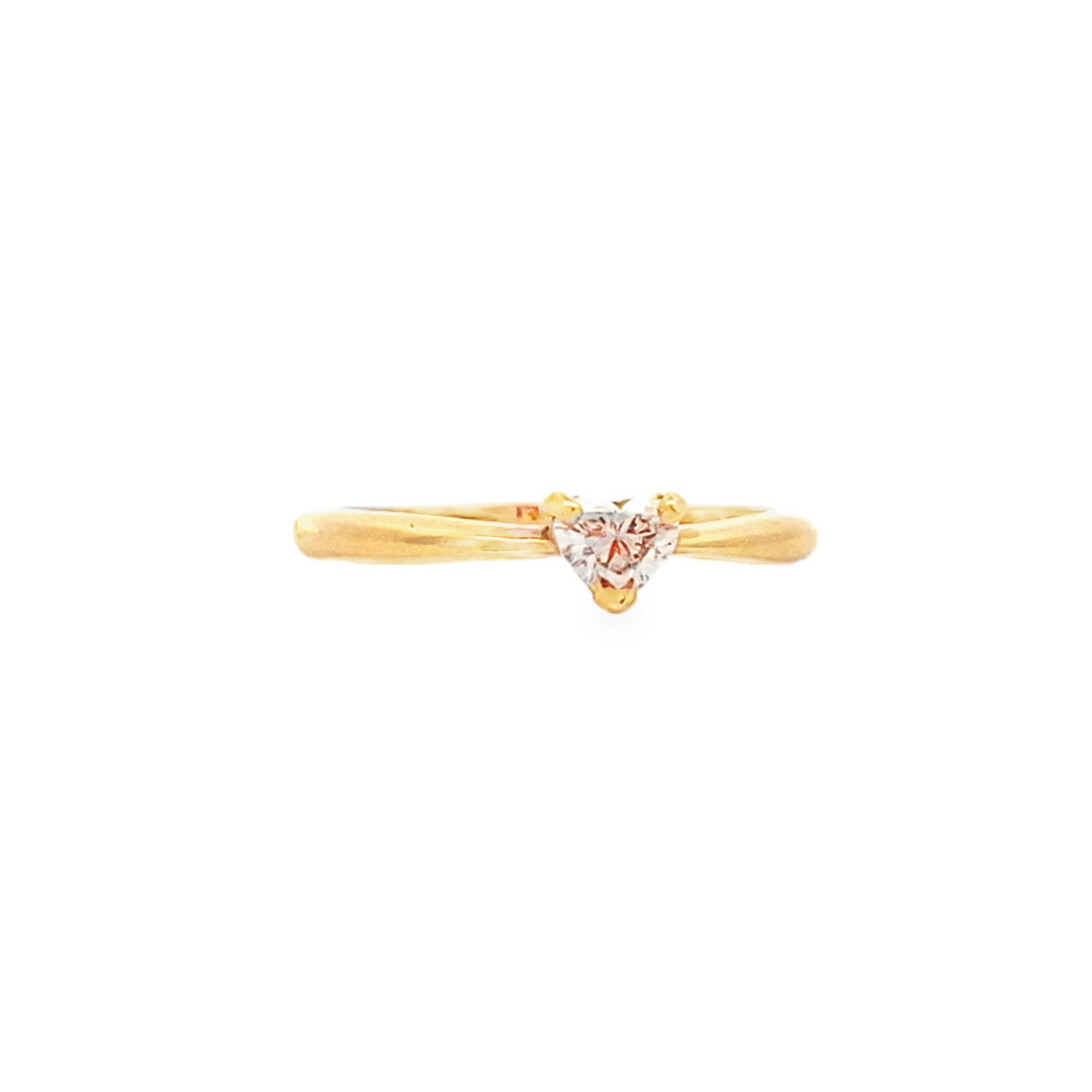 SOLITAIRE HEART CUT DIAMOND RING