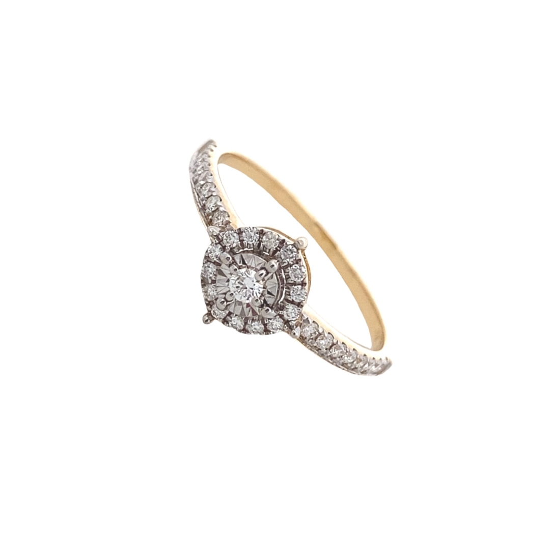 VANESSA ROUND HALO LADIES RING