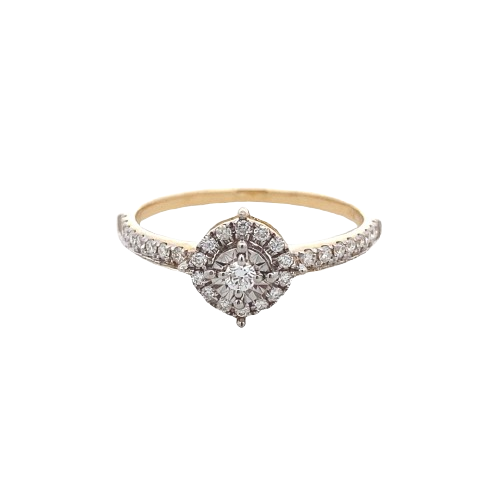 VANESSA ROUND HALO LADIES RING