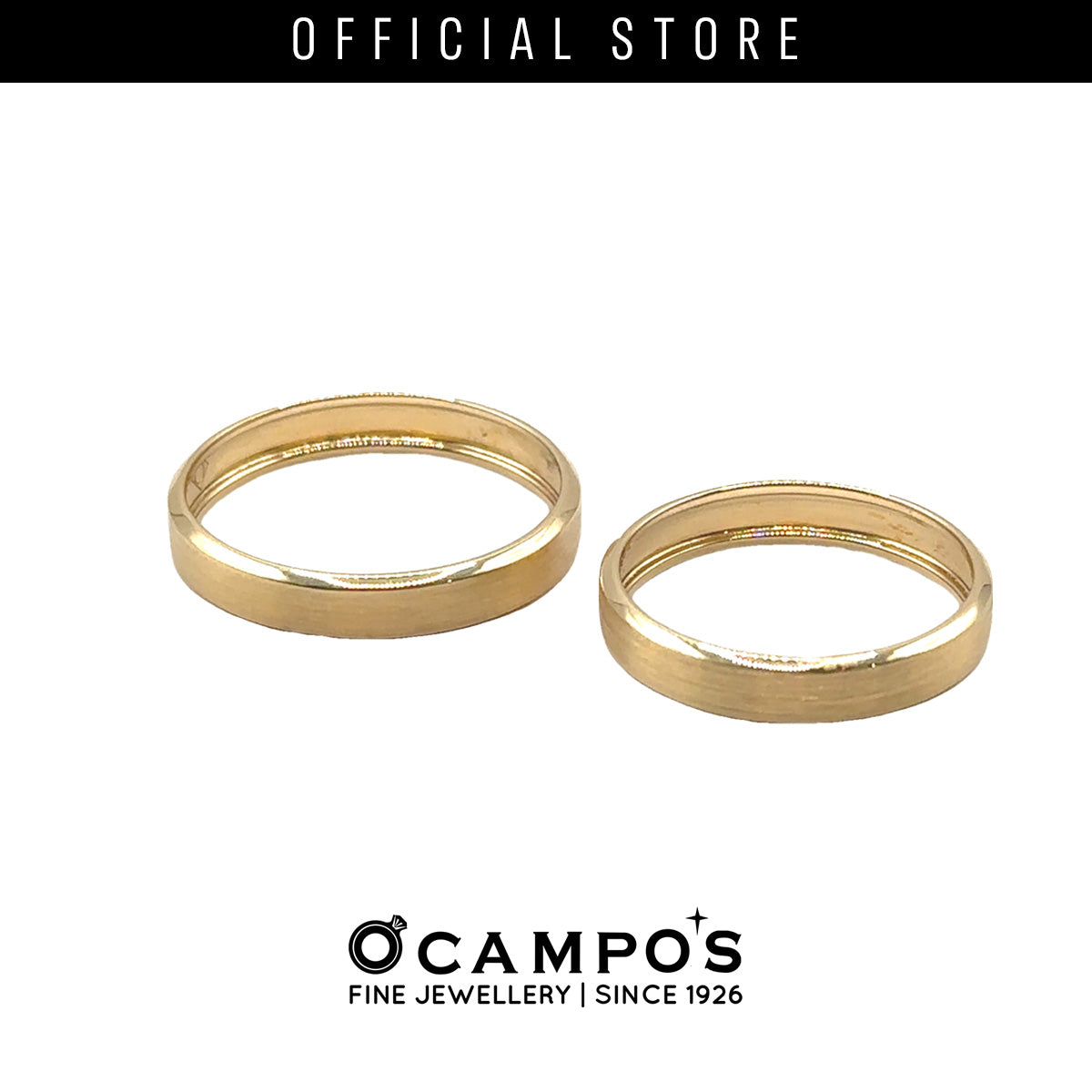 OCAMPOS FINE JEWELLERY LIAM WEDDING RING 18K YELLOW GOLD SIZE 8