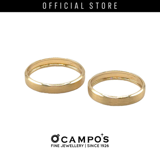 OCAMPOS FINE JEWELLERY LIAM WEDDING RING 18K YELLOW GOLD SIZE 8