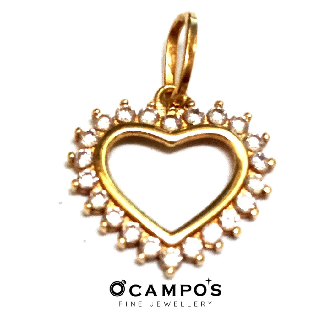 Heart 14k Yellow Gold Pendant SZ | Ocampo's Fine Jewellery