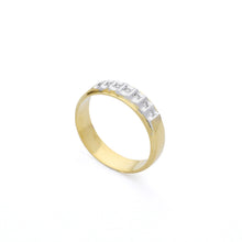 Load image into Gallery viewer, Seven 14k Two Tone Wedding Ring Philippines | Ocampo&#39;s Fine Jewellery
